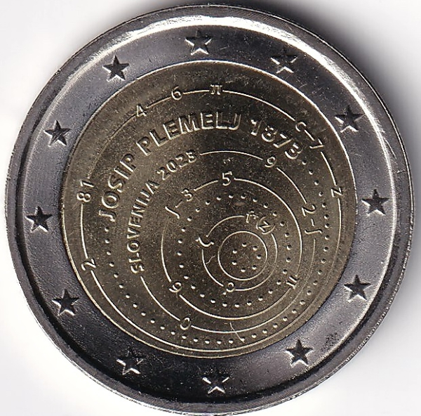 2 Euro Gedenkmünze Slowenien - 2023 - "150. Geburtstag Josip Plemelj"