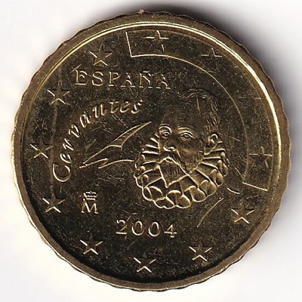 10 Cent Münze Spanien - 2004 - "Miguel de Cervantes"