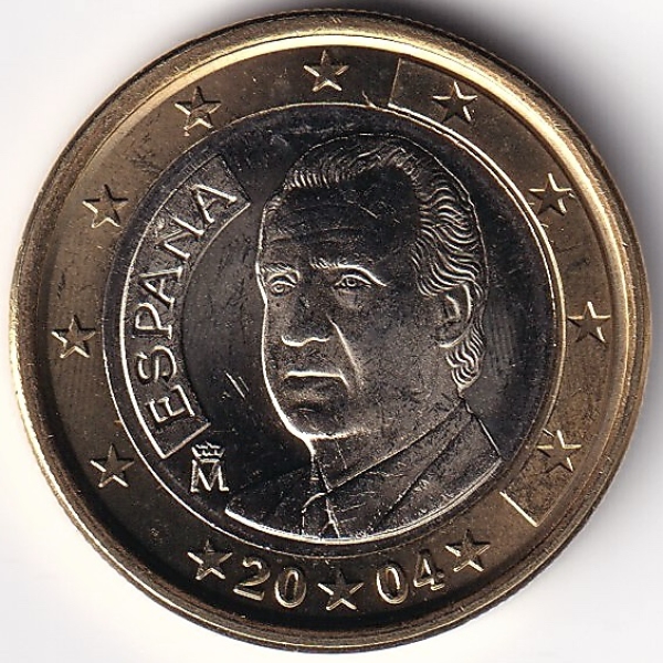 1 Euro Münze Spanien - 2004 - "König Juan Carlos I"
