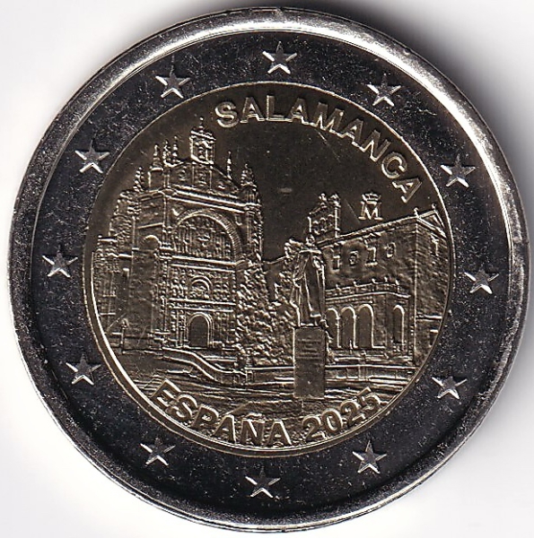 2 Euro Gedenkmünze Spanien - 2025 - "UNESCO Welterbestätten Salamanca"
