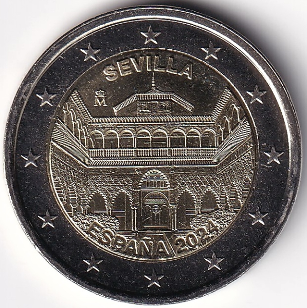 2 Euro Gedenkmünze Spanien - 2024 - "UNESCO Welterbestätten - Kathedrale von Sevilla"