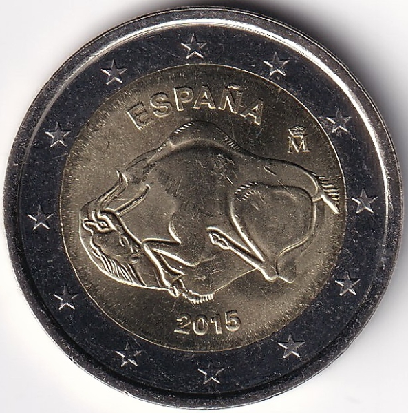 2 Euro Gedenkmünze Spanien - 2015 - "Höhle von Altamira"