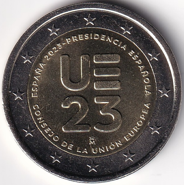 2 Euro Gedenkmünze Spanien - 2023 - "Vorsitz i. Rat d. Europäischen Union"