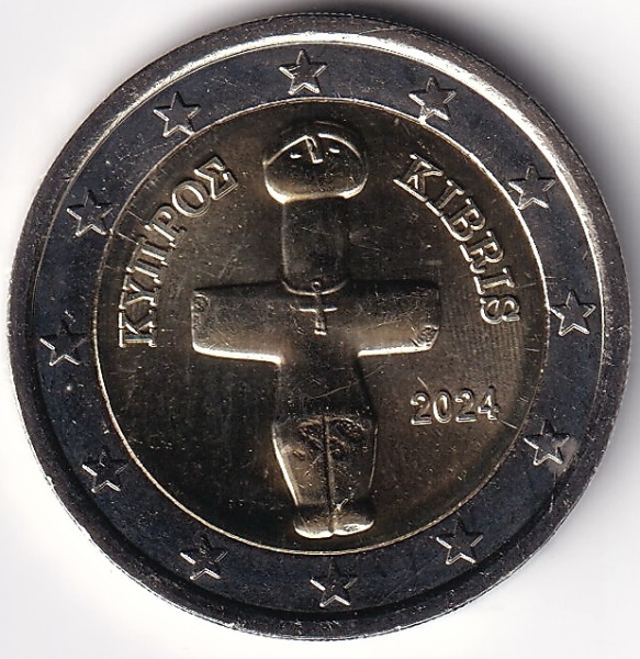 2 Euro Münze Zypern - 2024 - "Idol von Pomos"