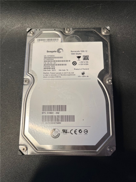 Seagate  Barracuda, 1TB, 9VP5NBVX, SATA HDD Festplatte