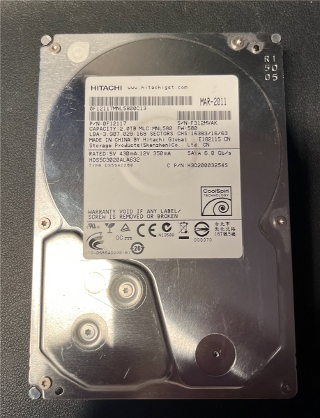 Hitachi, 2 TB, HDS5C3020ALA632, SATA HDD Festplatte (3)