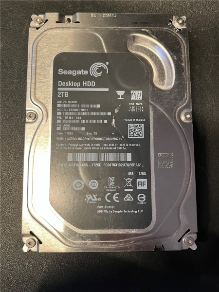 Seagate  Barracuda, 2TB, ST2000DM001, Apple, SATA HDD Festplatte