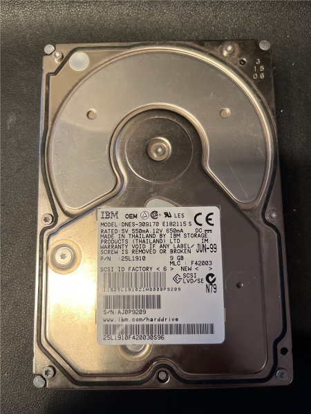 IBM, 9 GB, Model: DNES-309170, SATA HDD Festplatte