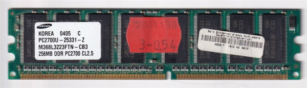 SAMSUNG, 256 MB, Model: M368L3223FTN-CB3 - CB3, PC2700U (3)