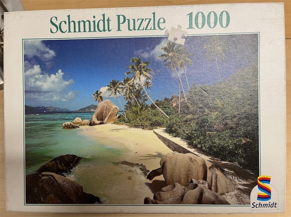 1000 Pieces Jigsaw Puzzle, SCHMIDT, "Seychellen"