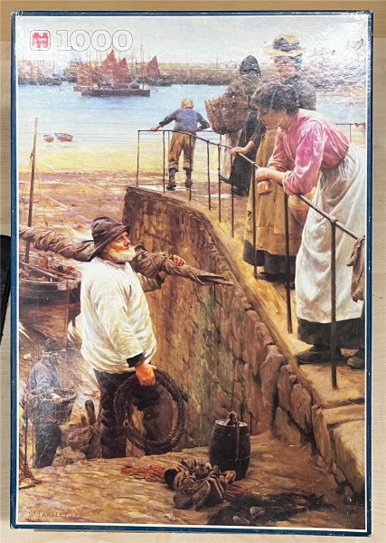 1000 Pieces Jigsaw Puzzle, JUMBO, "W.Langley - Zwischen Ebbe und Flut"