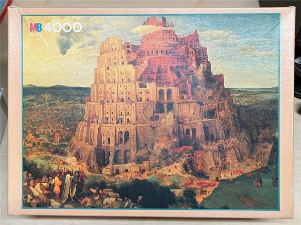 4000 Pieces Jigsaw Puzzle, MB-Puzzle, "Pieter Breughel - Turm zu Babel"