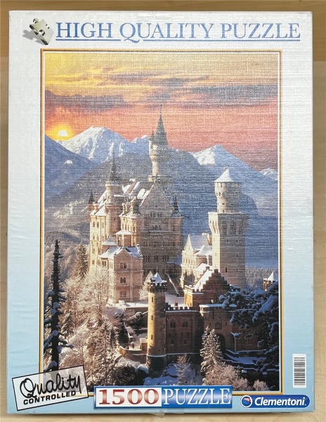 1500 Pieces Jigsaw Puzzle, CLEMENTONI, "Neuschwanenstein"