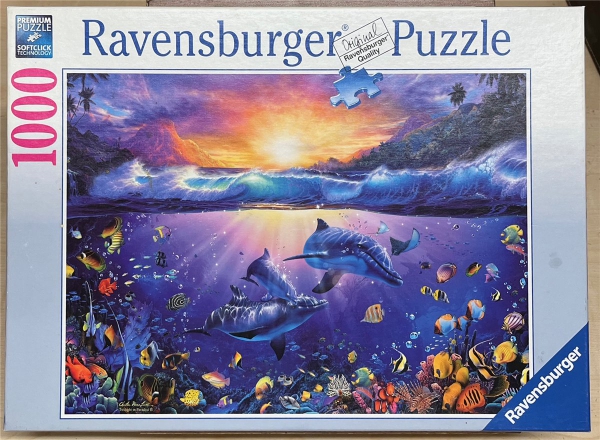 1000 Pieces Jigsaw Puzzle, RAVENSBURGER, "Twilight in Paradise II"