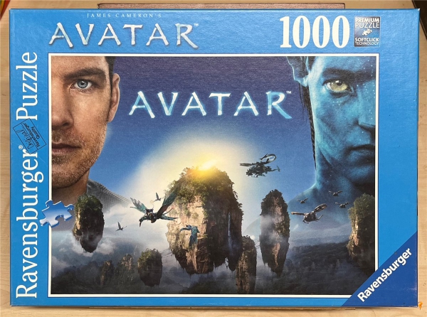1000 Pieces Jigsaw Puzzle, RAVENSBURGER, "Avatar - Aufbruch nach Pandora"