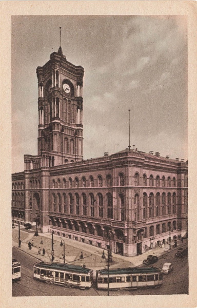 AK Berlin (10115), Berlin - Rathaus, n. gelaufen