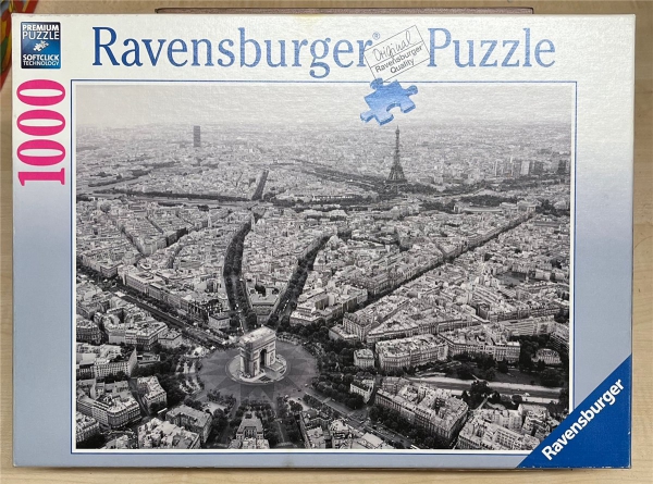 1000 Pieces Jigsaw Puzzle, RAVENSBURGER, "Großstadt Paris"