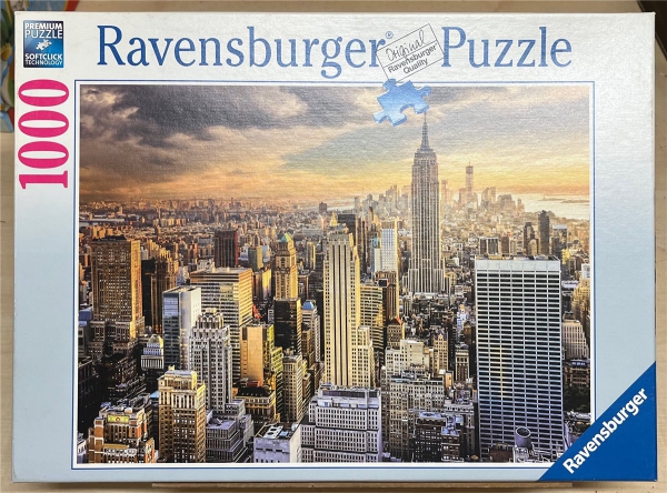 1000 Pieces Jigsaw Puzzle, RAVENSBURGER, "Großartiges New York"
