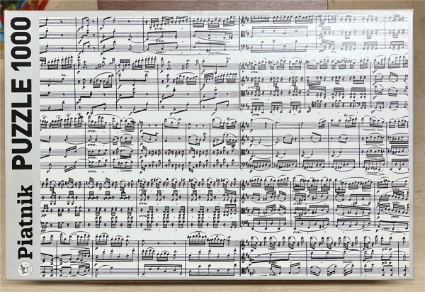 1000 Pieces Jigsaw Puzzle, PIATNIK - Puzzle, "Musiknoten"