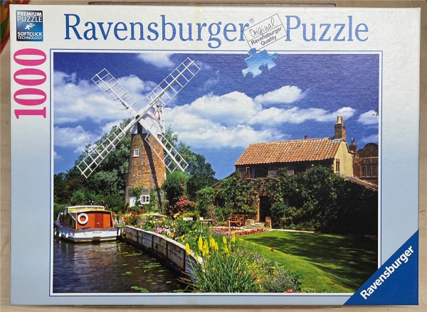1000 Pieces Jigsaw Puzzle, RAVENSBURGER, "Malerische Windmühle"