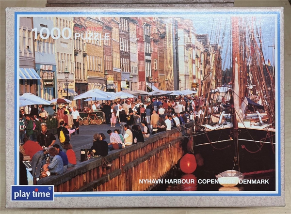 1000 Pieces Jigsaw Puzzle, PLAY-TIME, "Der Hafen von Nyhavn, Kopenhafen"