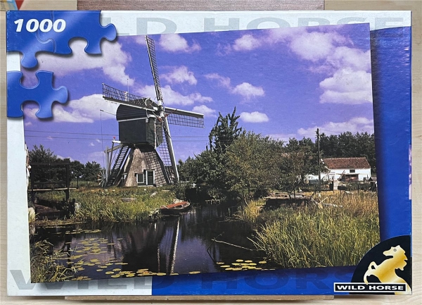 1000 Pieces Jigsaw Puzzle, WILD HORSE, "Windmolen"