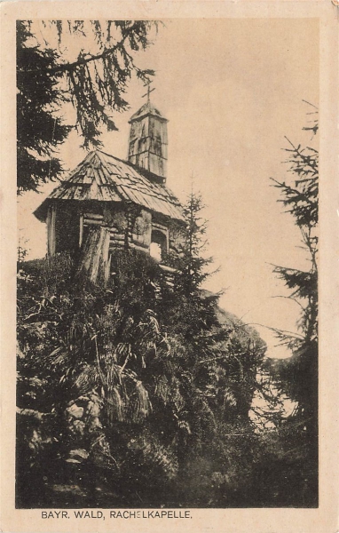 AK Frauenau (94258), Bayr. Wald, Rachelkapelle, n. gelaufen