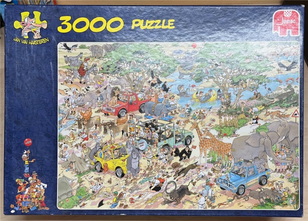 3000 Pieces Jigsaw Puzzle, JUMBO, "Jan van Haasteren - Safari"