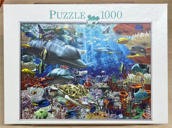 1000 Pieces Jigsaw Puzzle, PUZZLE 1000, "Unterwasserwelt"