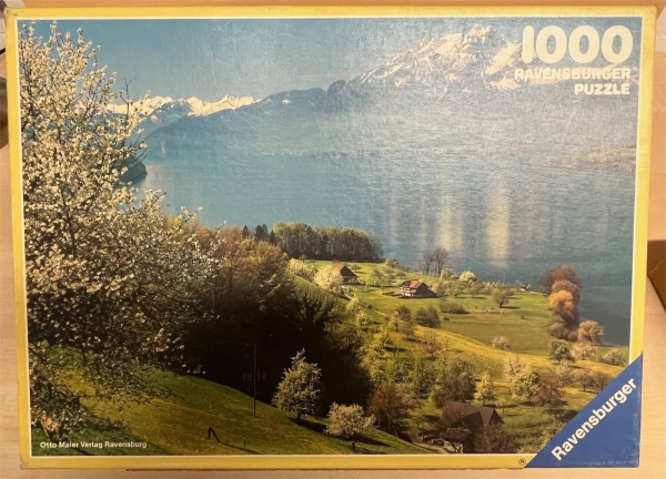 1000 Pieces Jigsaw Puzzle, RAVENSBURGER, "Vierwaltstätter See"