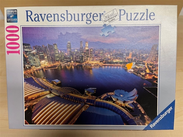 1000 Pieces Jigsaw Puzzle, RAVENSBURGER, "Skyline Singapure"