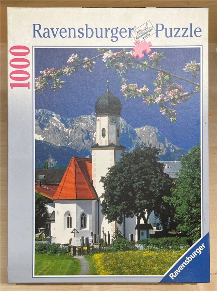 1000 Pieces Jigsaw Puzzle, RAVENSBURGER, "Bayrische Alpen, Wallgau"