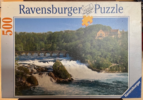 500 Pieces Jigsaw Puzzle, RAVENSBURGER, "Rheinfall bei Schaffhausen"