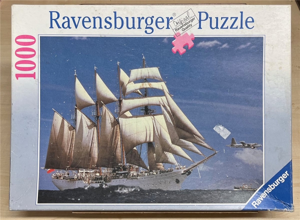 1000 Pieces Jigsaw Puzzle, RAVENSBURGER, "Viermastbark Esmeralda"
