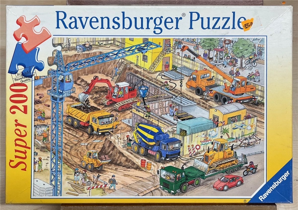 200 Pieces Jigsaw Puzzle, RAVENSBURGER, "Baustelle"