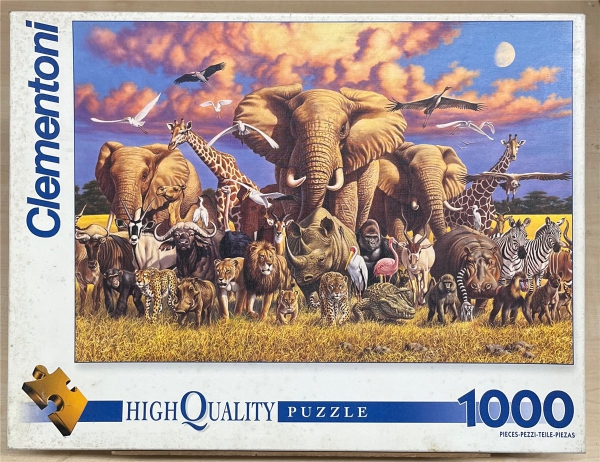 1000 Pieces Jigsaw Puzzle, CLEMENTONI, "Wild Life"