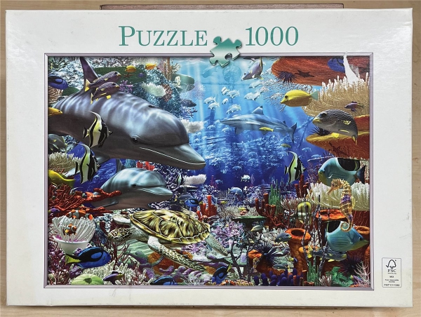 1000 Pieces Jigsaw Puzzle, PUZZLE 1000, "Unterwasserwelt"