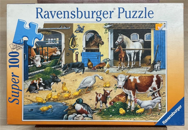 100 Pieces Jigsaw Puzzle, RAVENSBURGER, "Am Stall"