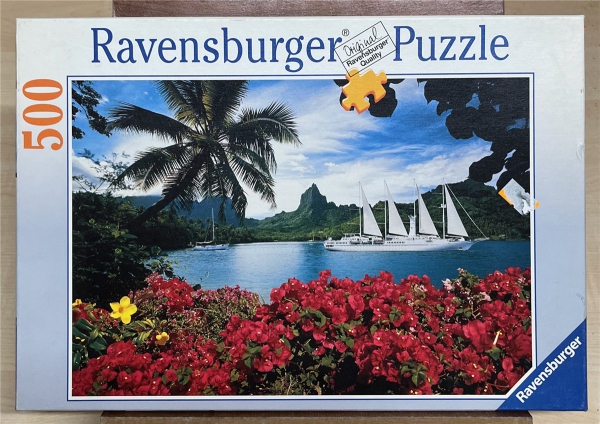500 Pieces Jigsaw Puzzle, RAVENSBURGER, "Südsee, Mooreca, Cook´s Bay"