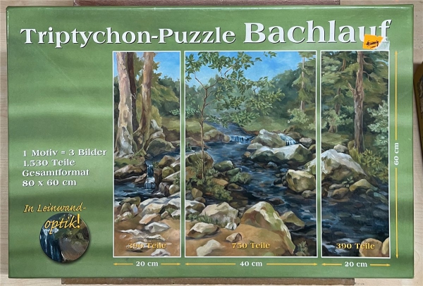 1530 Pieces Jigsaw Puzzle, WELTBILD-Puzzle, "Bachlauf"