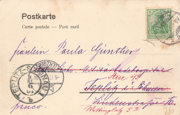 AK Loschwitz (01326), Die erste Berschwebebahn der Welt, gelaufen am 06.11.1904 (Treplitz-Schonau)