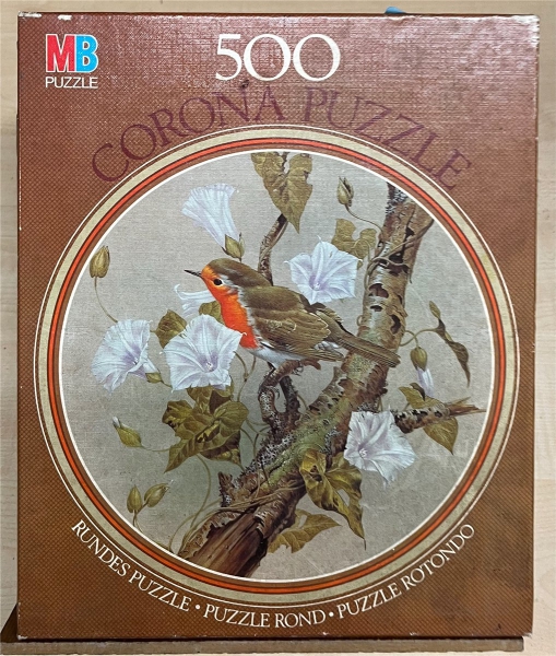 500 Pieces Jigsaw Puzzle, MB-Puzzle, "Rotkehlchen"
