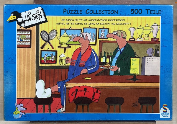 500 Pieces Jigsaw Puzzle, SCHMITZ PUZZLE, "Kugelstoßer"