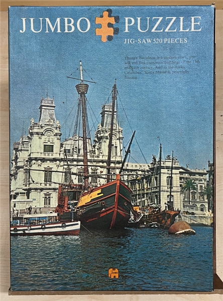 0520 Pieces Jigsaw Puzzle, JUMBO, "Der Hafen von Barcelona"
