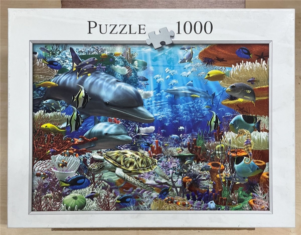 1000 Pieces Jigsaw Puzzle, PUZZLE 1000, "Unterwasserwelt"