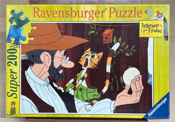 200 Pieces Jigsaw Puzzle, RAVENSBURGER, "Findus die kleine Raubkatze"