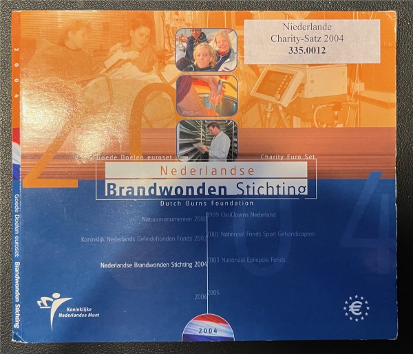 KMS - Niederlande 2004 - KMS-Satz, "Brandwonden Stichting", ("ungeöffnet")