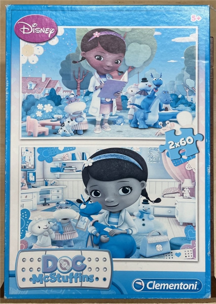 2 x 60 Pieces Jigsaw Puzzle, Clementoni, "Doc McStuffins"