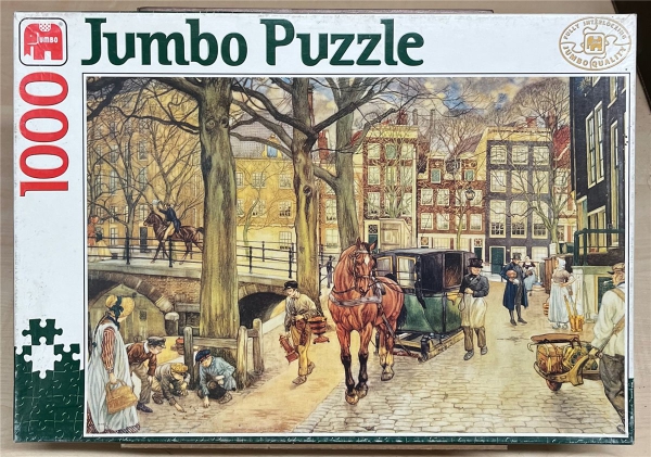 1000 Pieces Jigsaw Puzzle, JUMBO, "H.J.Isings - Großstadtleben zur Mitte des 19. Jahrhundert"