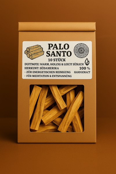 Palo Santo 10 Stück – Naturrein | Aromatisch | Für Yoga, Entspannung & Raumreinigung